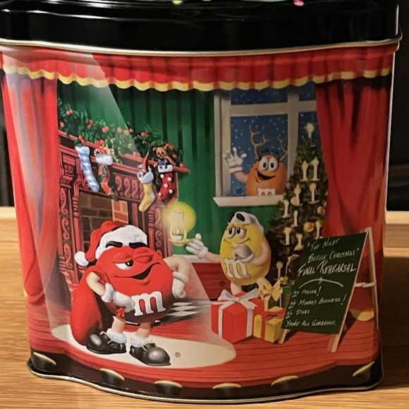 Vintage M&M happy holidays 1998 tin - Picture 2 of 9